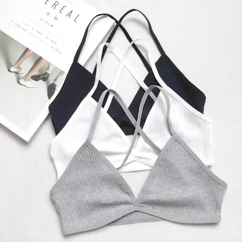 Luxe Deep-V Triangle Bralette for Women ATHLEXES
