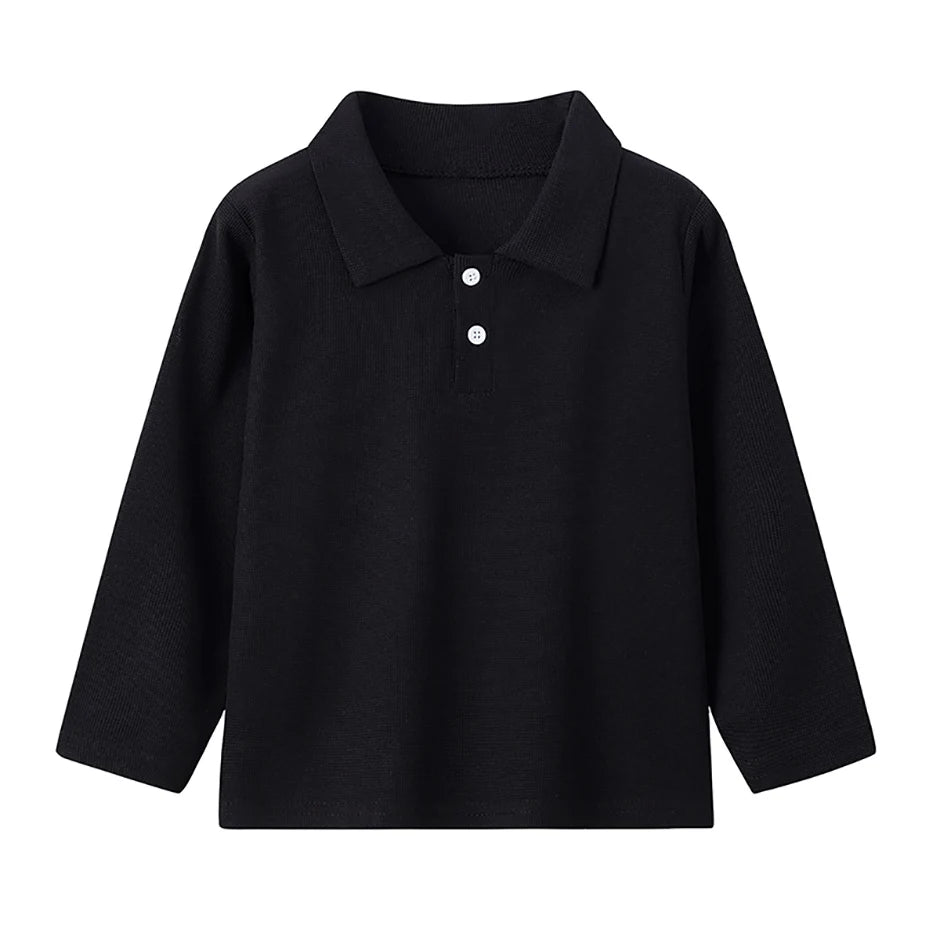 Stylish Kids' Solid Color Polo T-Shirt ATHLEXES
