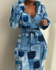 Plaid Hoodie Dress with Drawstring Detail ATHLEXES