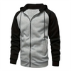Stylish Zip-Up Color Block Hoodie for Men ATHLEXES