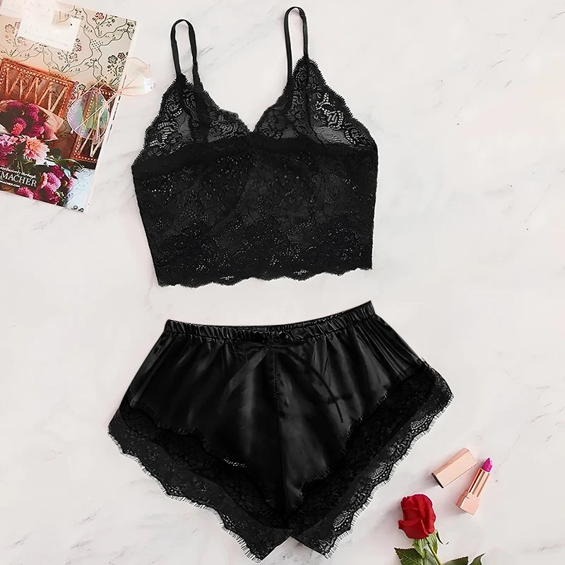 Summer Lace Pajama Set for Women ATHLEXES