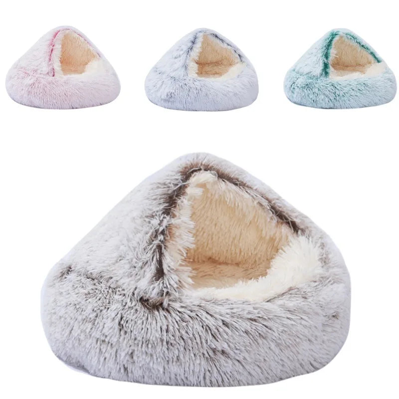 CozyNest 2-in-1 Plush Pet Cat Bed & Cushion for Dogs and Cats ATHLEXES