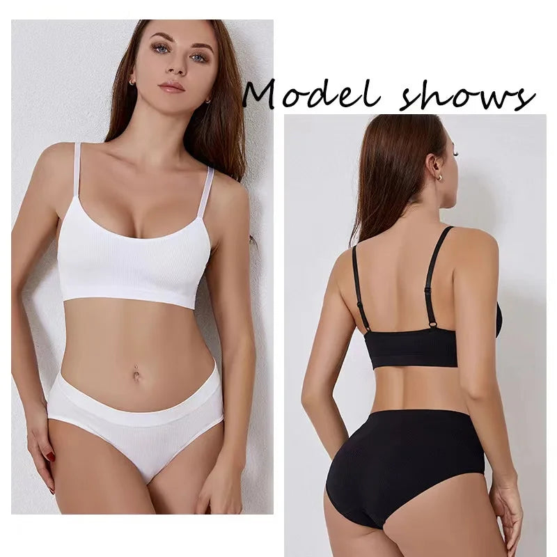 Women Bra Set Panties Sexy Push Up Bralette Sports Lingerie S-XL ATHLEXES
