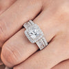 Newshe 925 Silver Luxury Bridal Ring Set for Women ATHLEXES