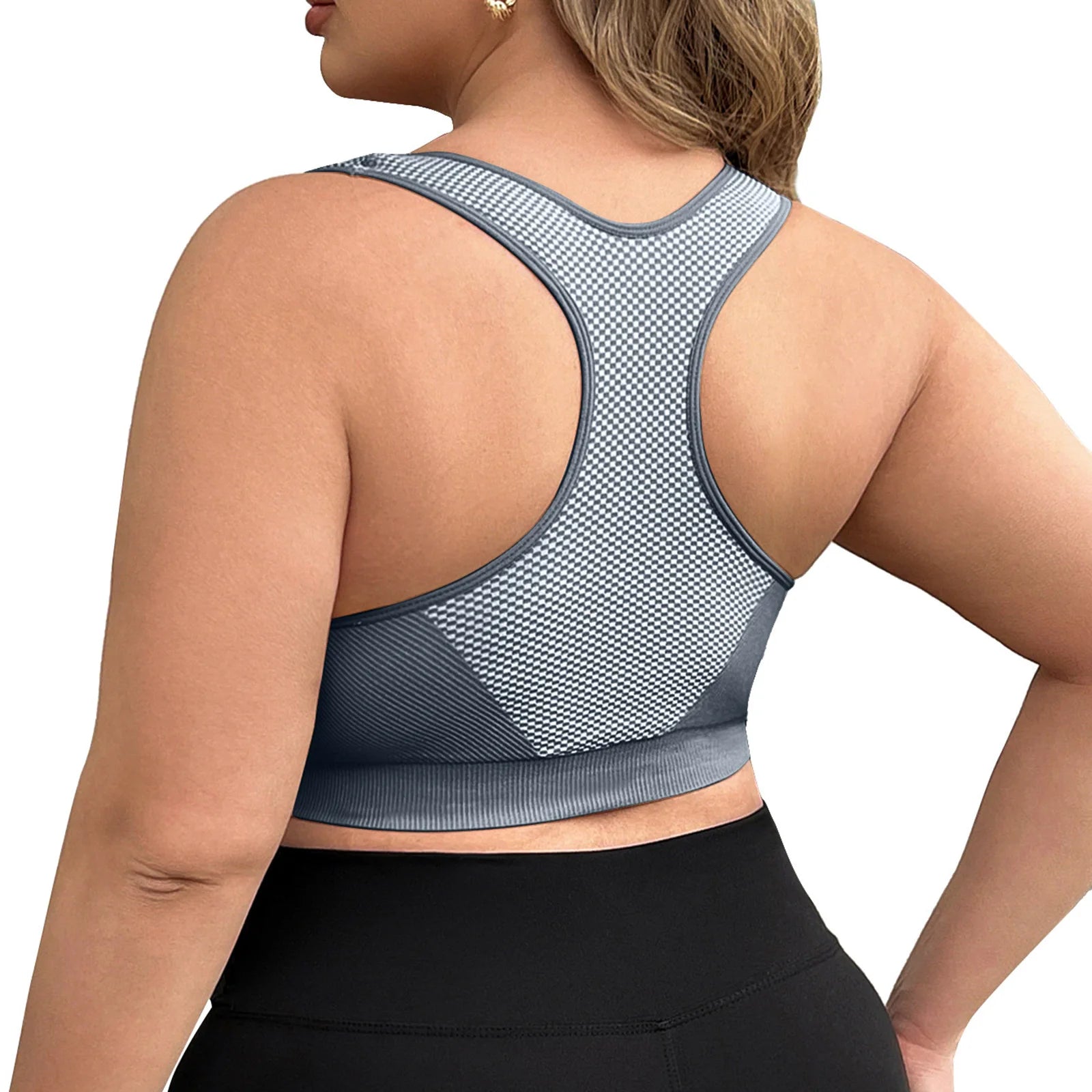 EliteFit Plus Size Seamless Yoga Bra ATHLEXES