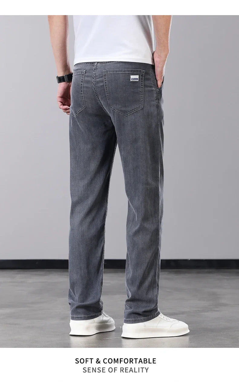 BreezyCool Men's Summer Denim Pants ATHLEXES