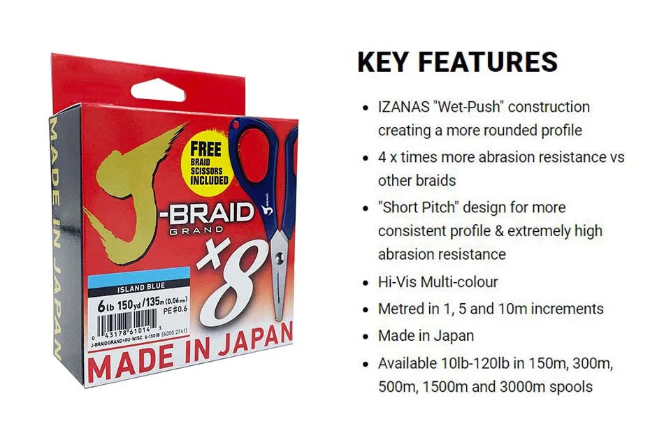 DaiwaJ-Braid Grand 8 Fishing Line 300m Japan Quality ATHLEXES