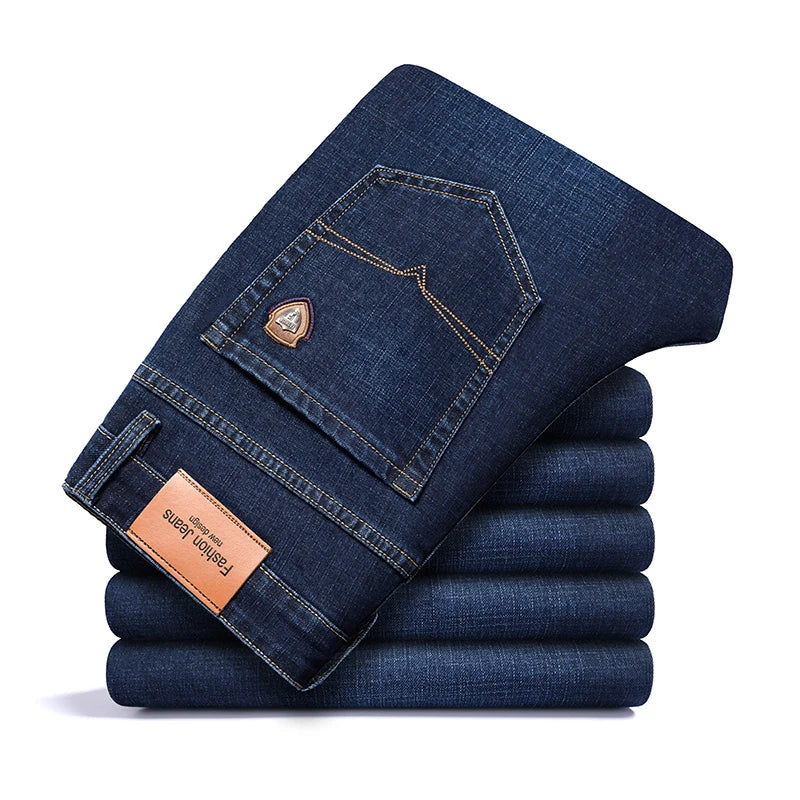 Shan Bao Classic Straight Stretch Denim Jeans ATHLEXES