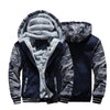 Men's Camouflage Fleece Zip Jacket for Winter Wear ATHLEXES
