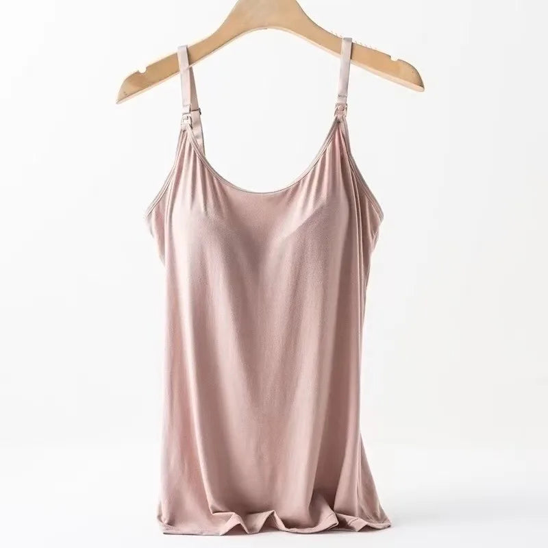 Summer Maternity Nursing Sling Vest with Chest Pad ATHLEXES