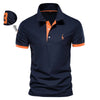 AIOPESON Men's Cotton Slim Fit Polo Shirts Summer Style ATHLEXES