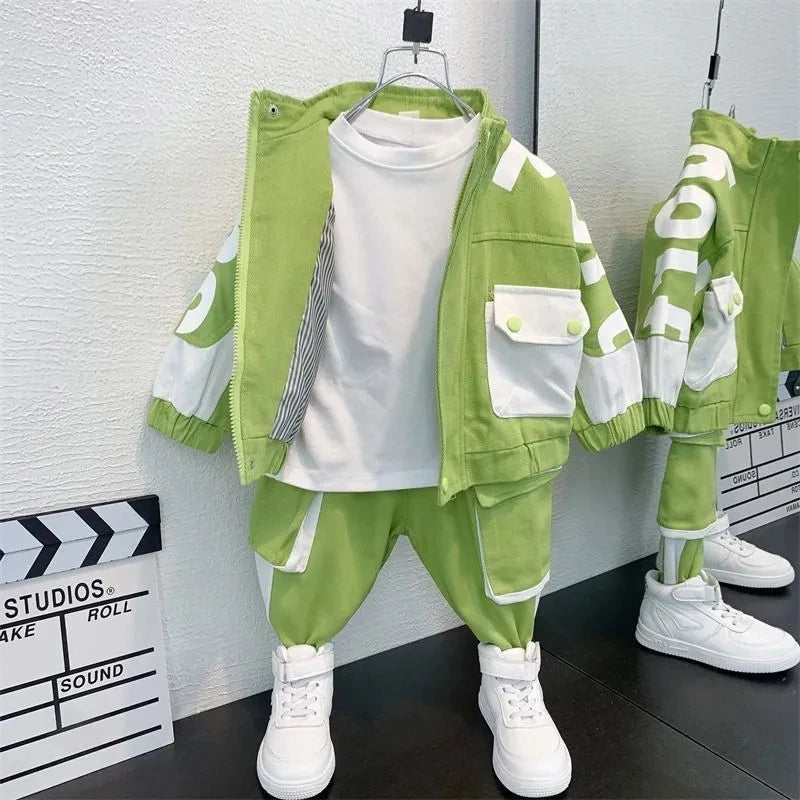 Trendy Denim Set for Boys: Spring & Autumn Style ATHLEXES