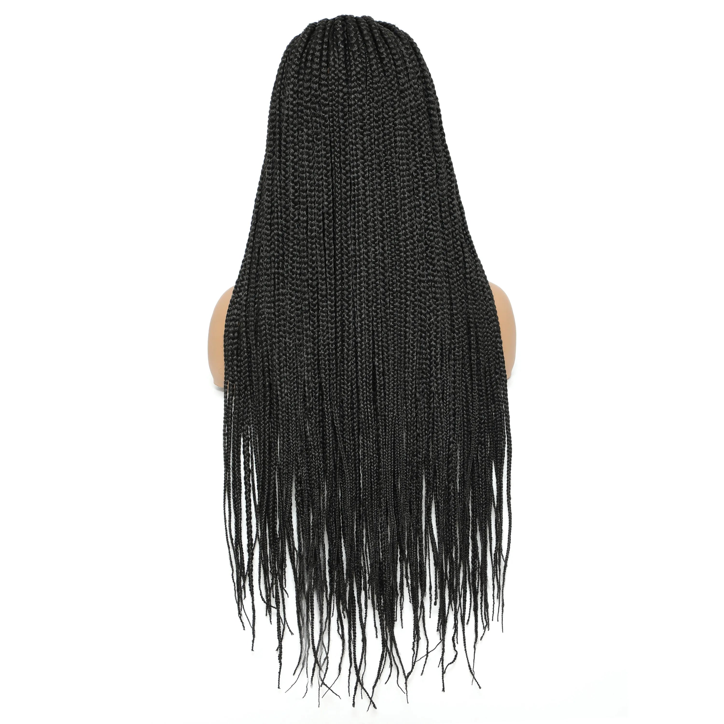 Luxe Box Braid Lace Wig with Baby Hair 30 Inch ATHLEXES