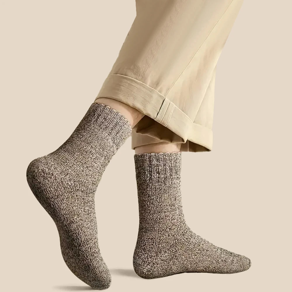 CozyUp Solid Color Unisex Mid-Calf Socks Set ATHLEXES
