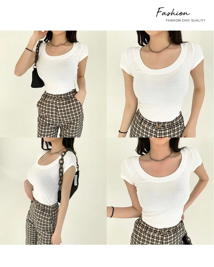AOSSVIAO 100% Cotton Womenâ??s Slim Fit Tees ATHLEXES