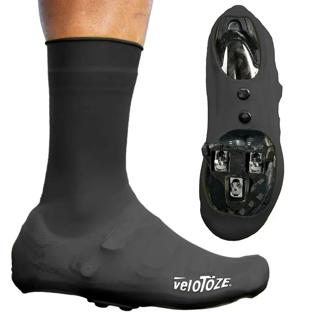 Premium Tall Silicone Cycling Shoe Covers - Waterproof & Windproof Overshoes ATHLEXES