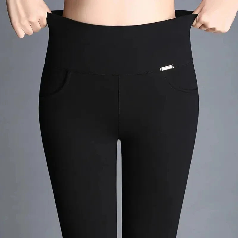 CozyChic Women’s High Waist Corduroy Plush Casual Pants ATHLEXES