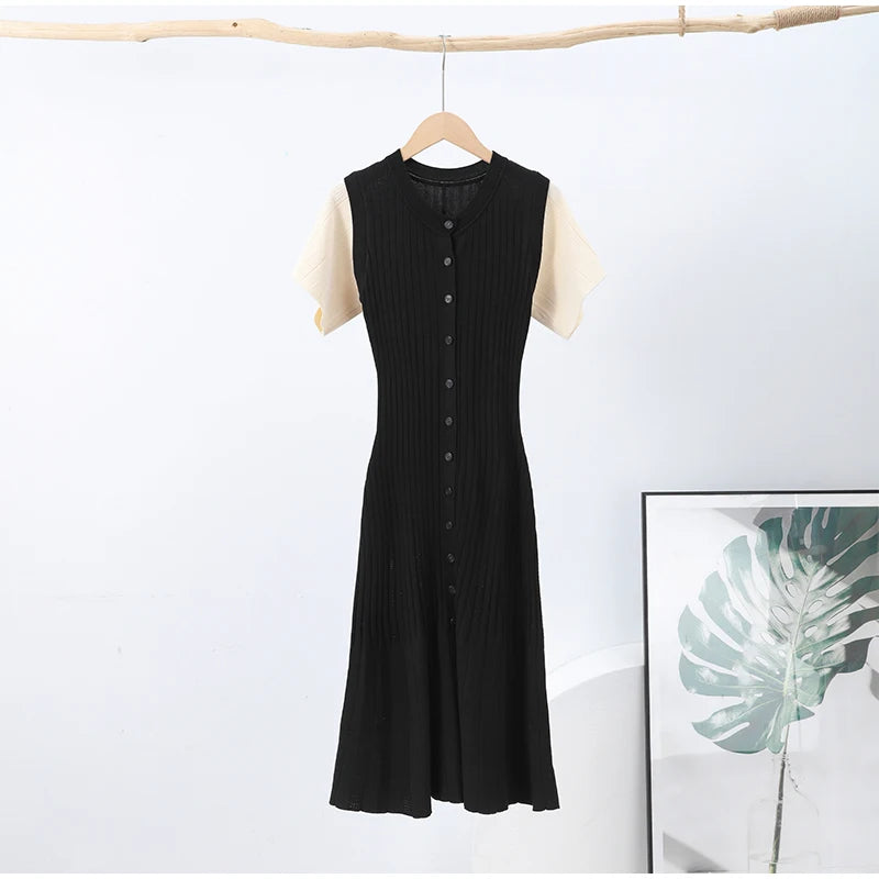 Elegant Summer Knit Dress for Women 2025 ATHLEXES