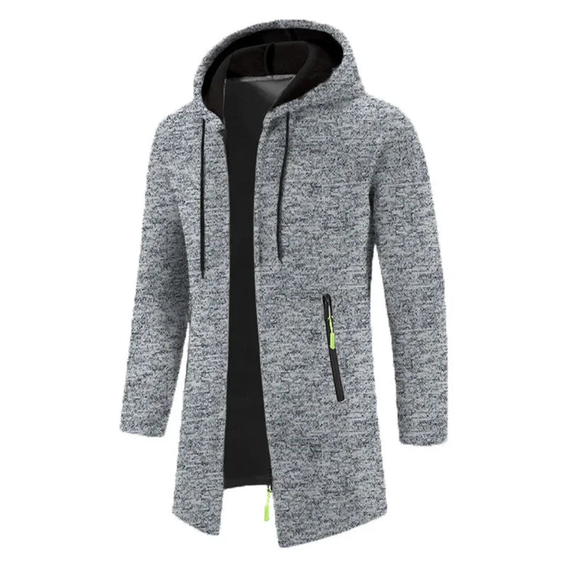 Urban Luxe Zippered Hoodie: Oversized Black Winter Sweatwear ATHLEXES