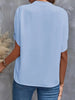 Chic V Neck Chiffon Blouse for Women ATHLEXES