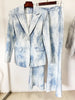 Chic Tie Dye Blazer and Pants Set ATHLEXES