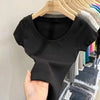 Cotton U-Neck Slimming Summer Tee for Women ATHLEXES