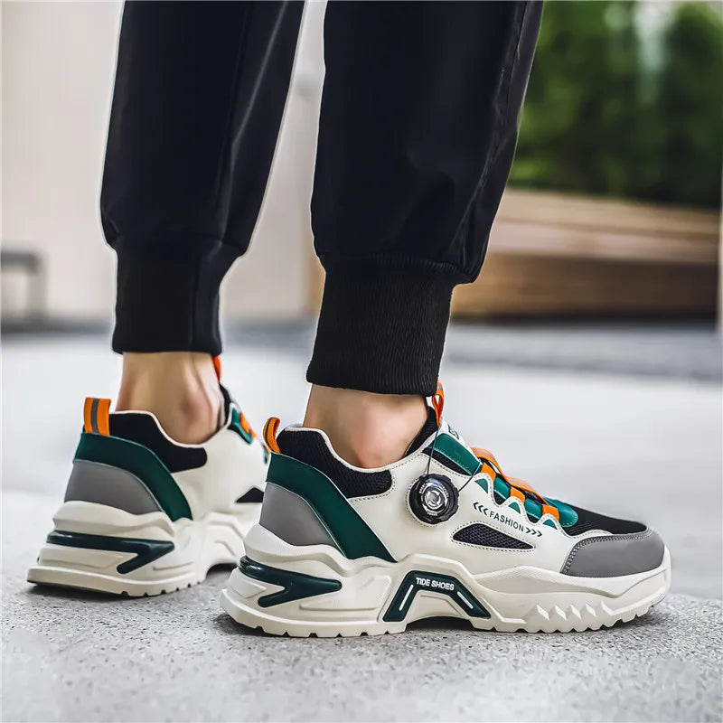 Korean Style Rotating Buckle Sports Sneakers ATHLEXES