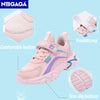 NBGAGA Pink Girls' Lightweight Leather Sports Shoes ATHLEXES