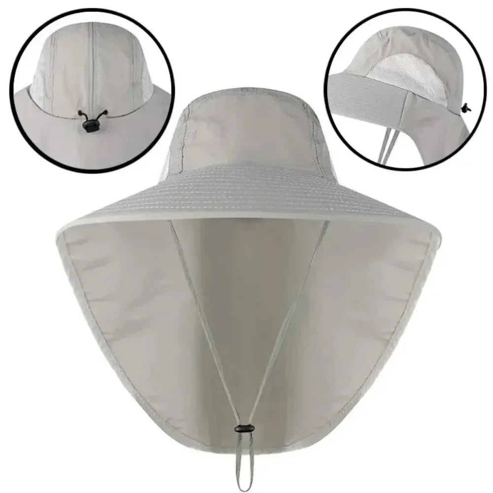 SunGuard Wide Brim Outdoor Hat with Neck Flap ATHLEXES