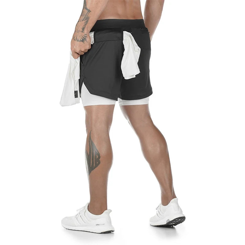 Premium Men's 2-in-1 Performance Running Shorts ATHLEXES