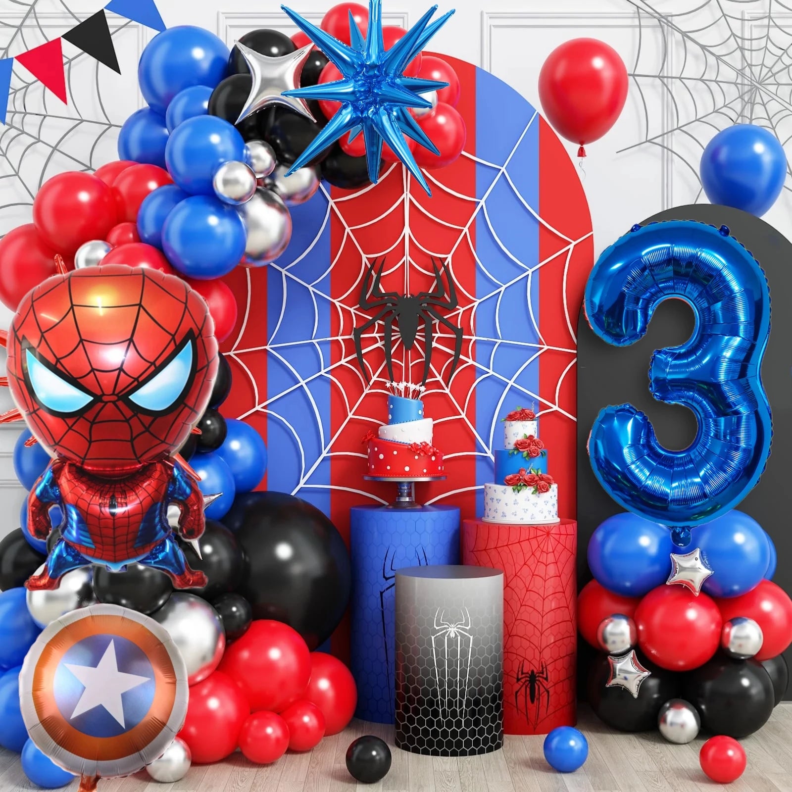 Spiderman Superhero Balloon Garland Kit ATHLEXES