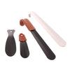 Elegant Stainless Steel Shoe Horn with Leather Cover ATHLEXES