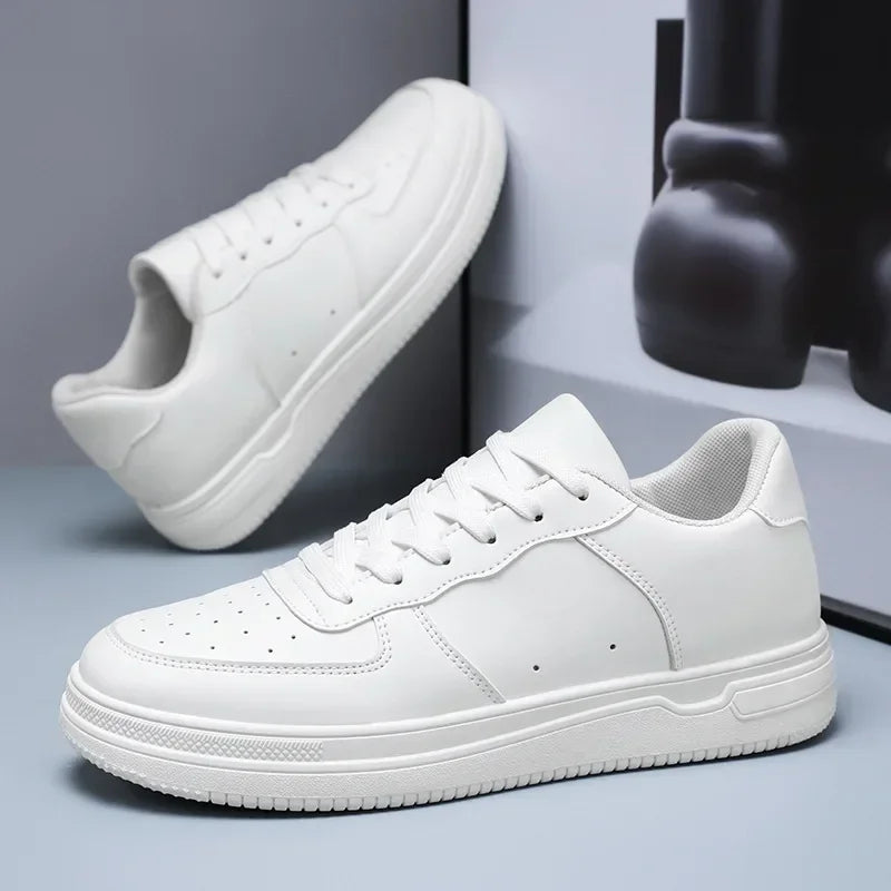Cozok Breathable White Casual Sneakers for Men ATHLEXES