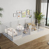 PlushNest Luxury Cat Bed with Waterproof Cushion and Stylish Wood Legs ATHLEXES