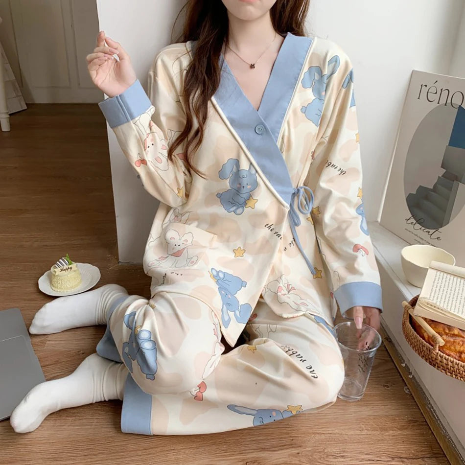 Elegant Maternity Nursing Pajama Set ATHLEXES
