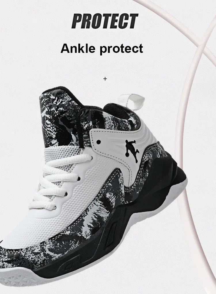 2024 Boys' Thick Sole Basketball Sneakers for Kids ATHLEXES
