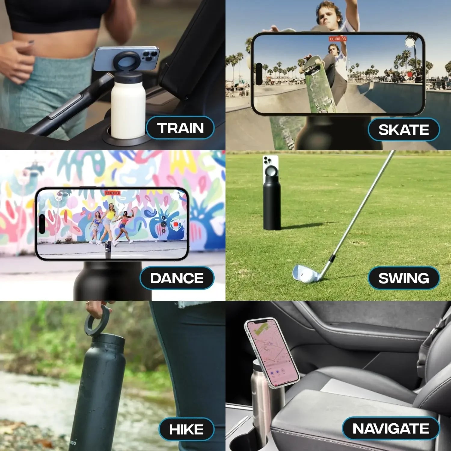 ThermaGrip Stainless Steel Sports Bottle ATHLEXES