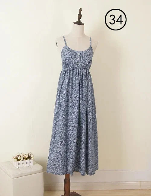 Floral Summer Maxi Halter Dress ATHLEXES