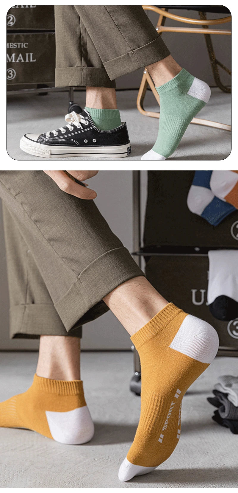 Summer Breeze Menâ??s Breathable Boat Socks ATHLEXES