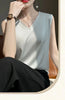 SilkBlend V-Neck Summer Blouse for Women ATHLEXES