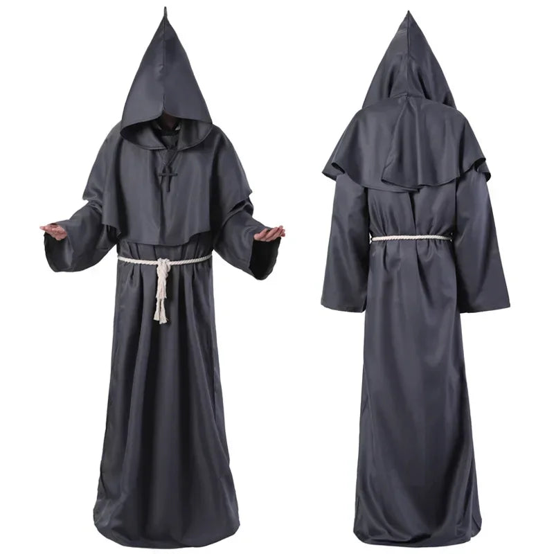 Enchanting Wizard Hooded Robe Costume for Halloween ATHLEXES