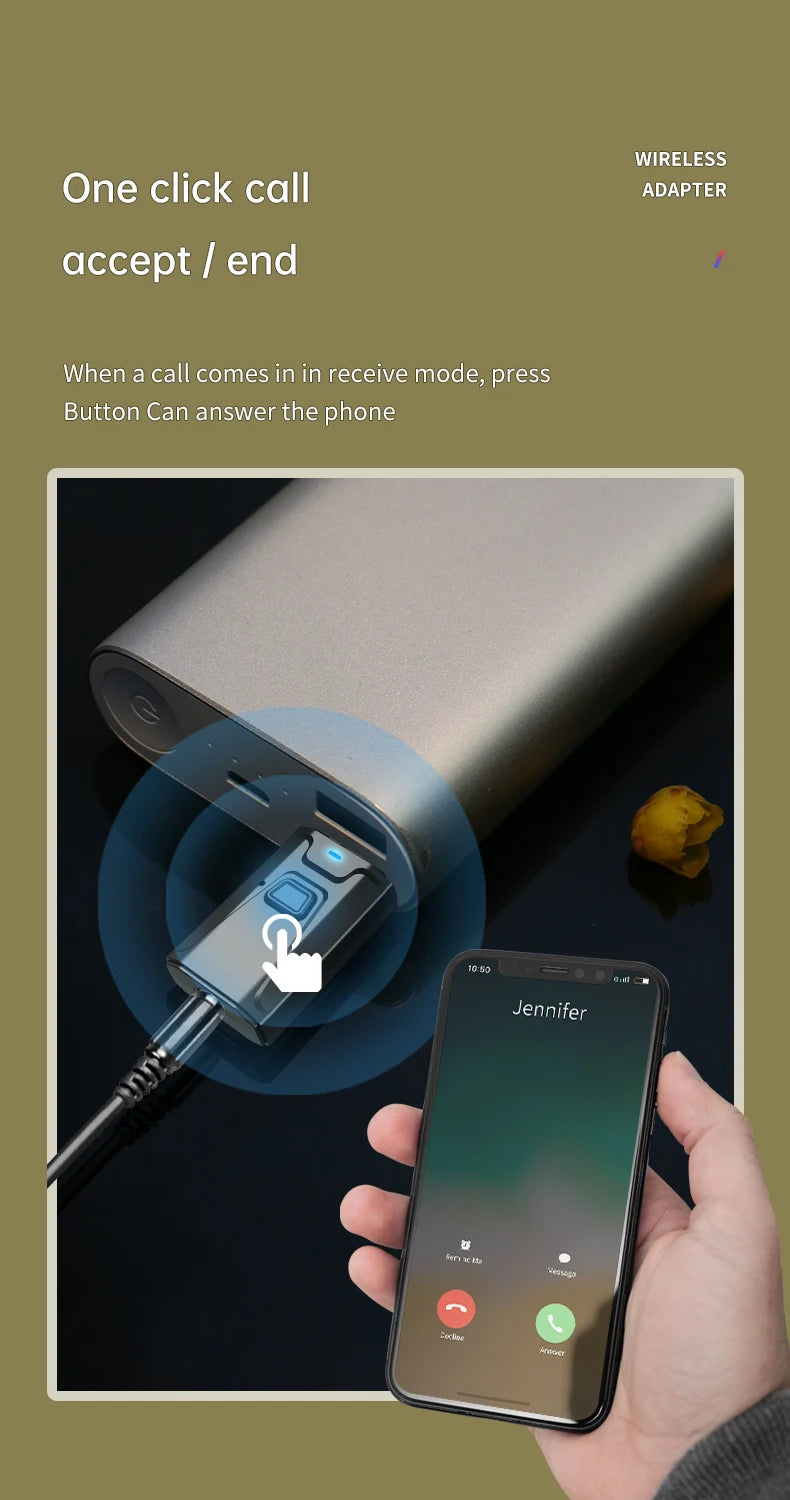 Opansten Bluetooth 5.0 Audio Adapter Dongle ATHLEXES