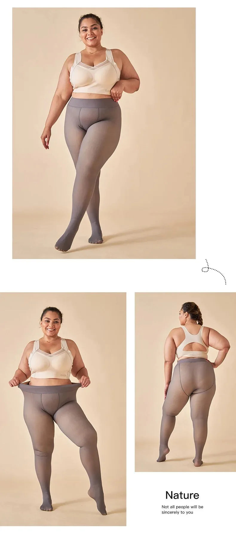 ChicWarm Sexy Translucent Winter Pantyhose for Elegance ATHLEXES