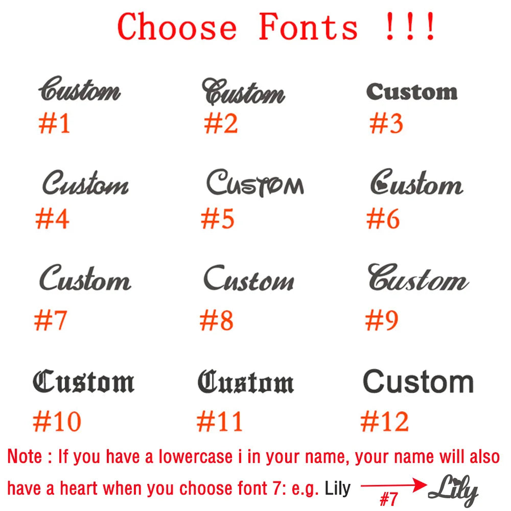 Personalized Stainless Steel Name Buckle for Sneakers ATHLEXES