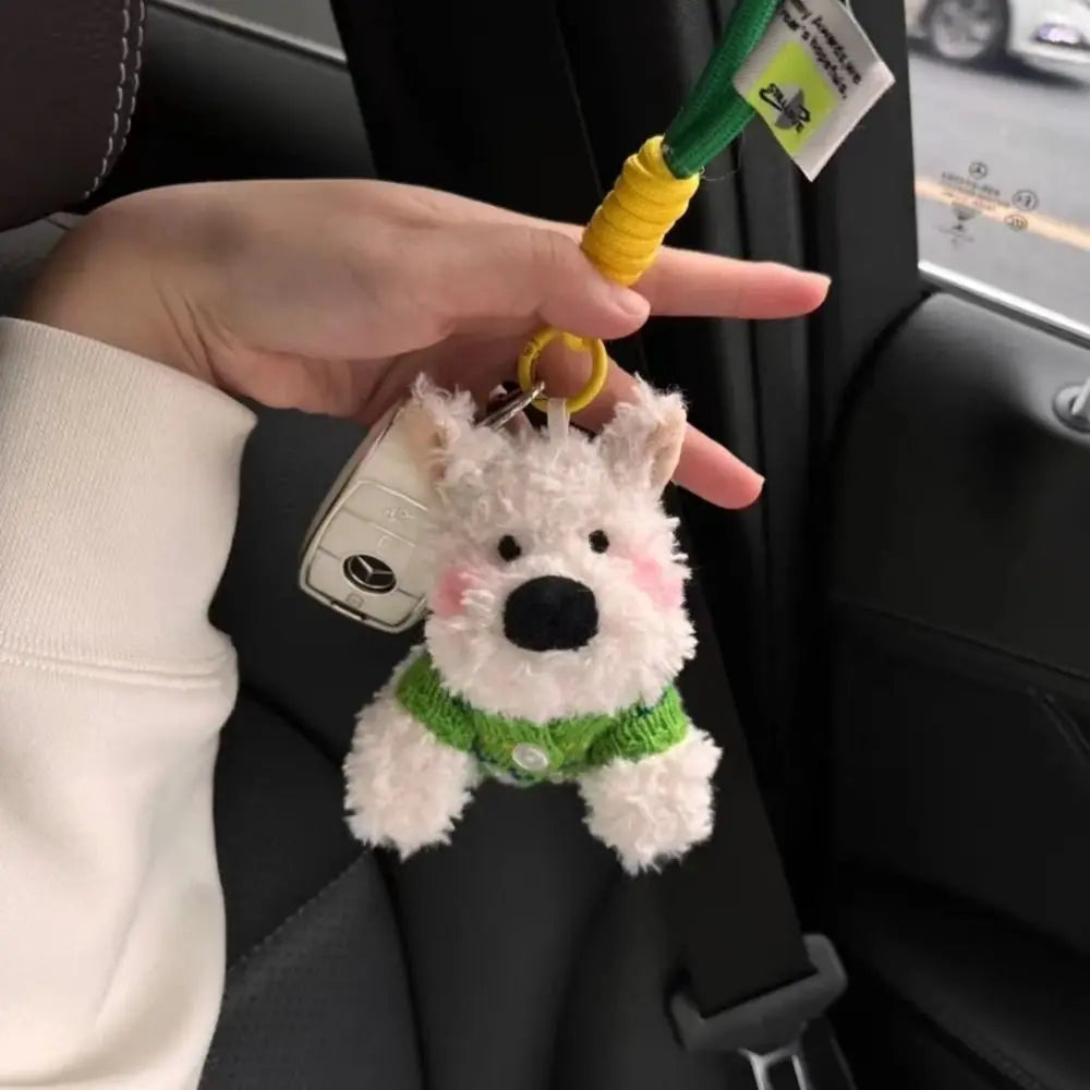 Westie Plush Keychain Pendant for Trendy Style ATHLEXES