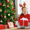 Festive 50Pcs 4cm Christmas Baubles for 2024 Decor ATHLEXES