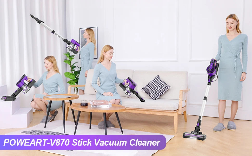 PowerClean Cordless Vacuum for Home and Car ATHLEXES