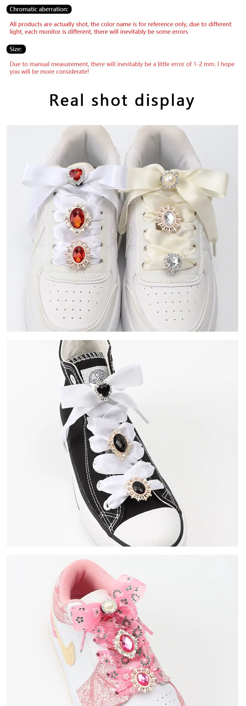 GlamRhinestone Diamond Shoelace Charms for Sneakers ATHLEXES