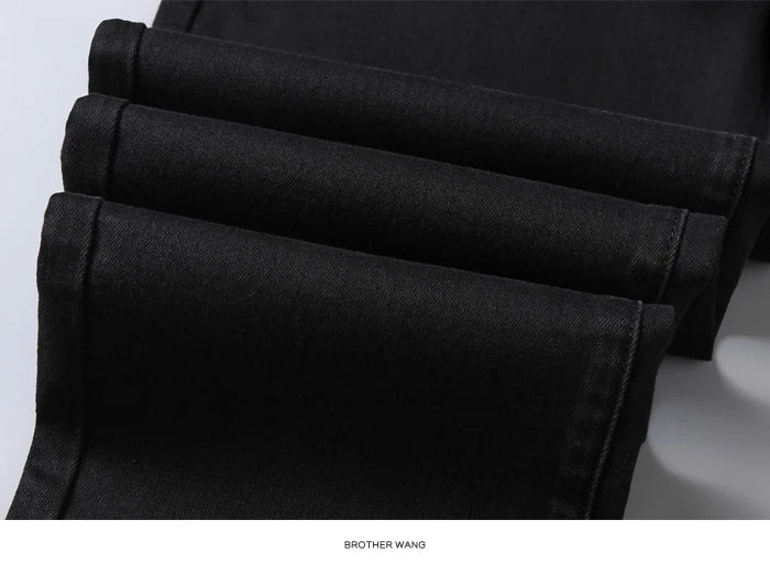 Classic Fit Stretch Denim Trousers for Men ATHLEXES