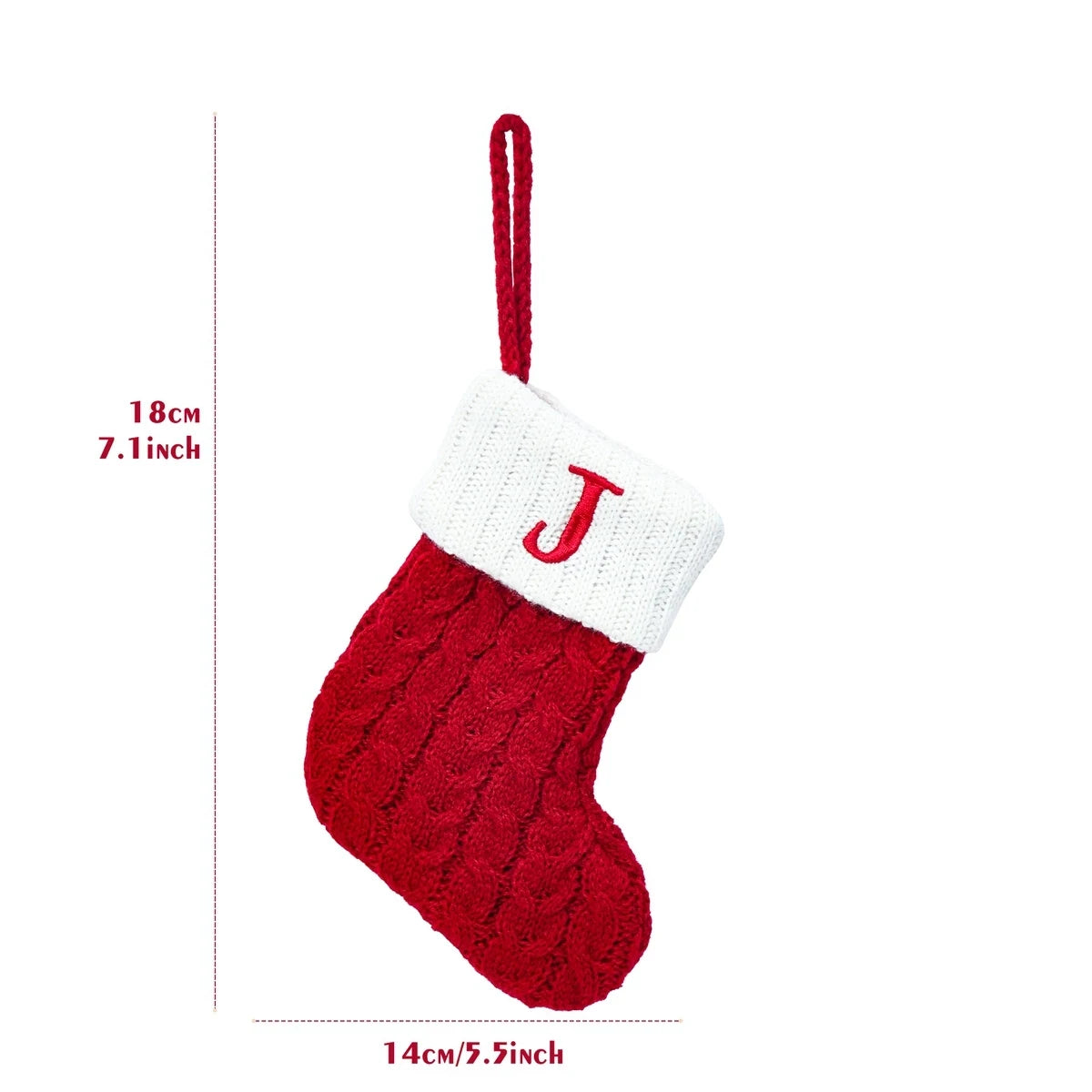 Festive Knitted Christmas Letter Stockings 2024 ATHLEXES